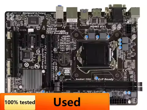 Original Gigabyte GA-B85M-HD3 DDR3 LGA 1150 for I3 I5 I7 16G B85 Desktop Motherborad USB3.0 Used