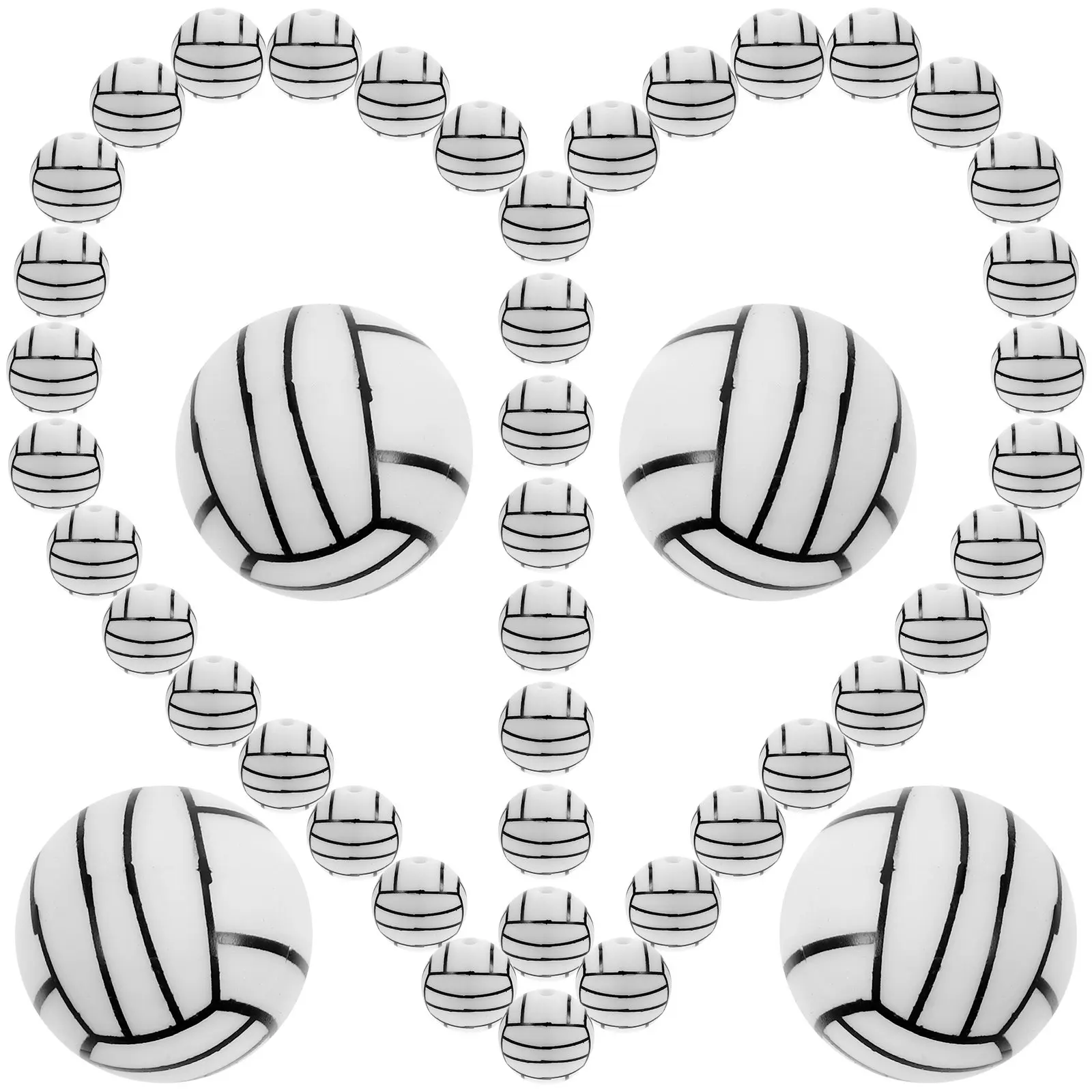 

50pcs Loose For Jewelry Making Diy Bracelet Necklace Earring Craft Spacer Beads Charms Ball Beads Crafts Accessories