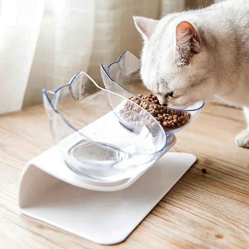 Non-Slip Double Cat Bowl Dog Bowl With Stand Pet Feeding Cat Water Bowl For Cats Food Pet Bowls For Dogs Feeder  Pet Supplies