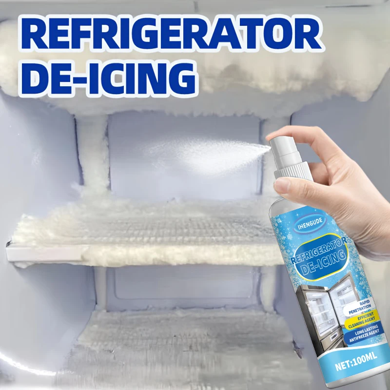 Descongelador y descongelador para refrigerador: fusión rápida de hielo y antihielo para congeladores domésticos | Adecuado para refrigeradores y vehículos recreativos, descongelación de congeladores, solución para fundir hielo, descongelación eficiente, descongelación rápida, contenedor duradero, líquido para descongelar, spray para descongelar, elementos esenciales para el hogar