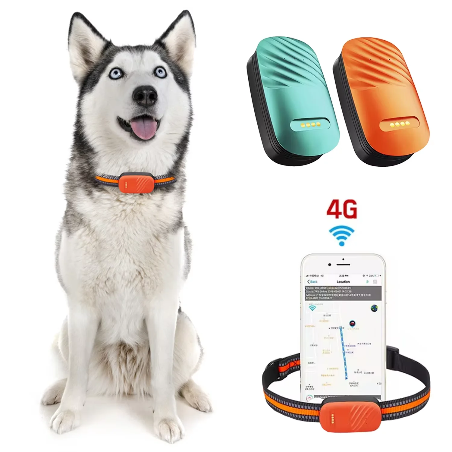 

Smart 4G Mini Gps Tracker for Dogs Pet Waterproof Remote Control Location Anti-loss Real-time Tracker for Cat Accessories Pets