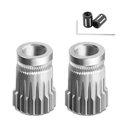 Hardened Dual Drive Gears Kit For Bowden Direct Extruder 1.75mm for Ender3 CR10 MK8 3D Printers Parts 3:1 Speed Rate