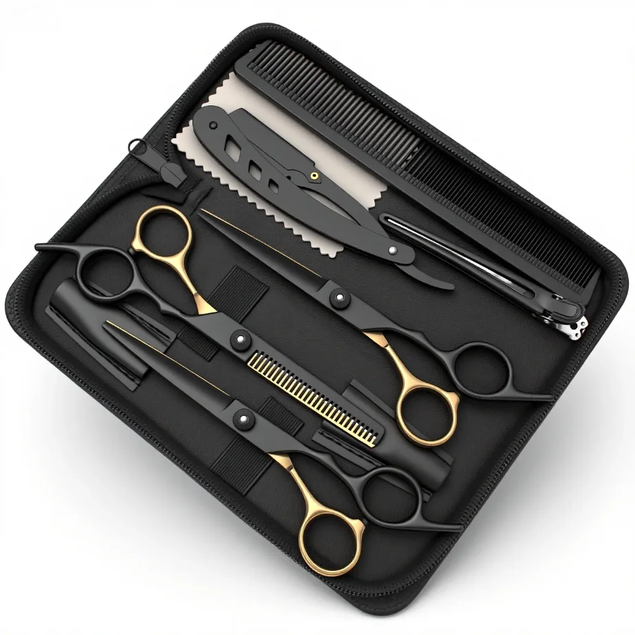 

Hair Scissors Professional High Quality - Japan Steel 440C Barber Scissors, Hairdressing Scissors, Hair Cutting Shears, Sharp Bl