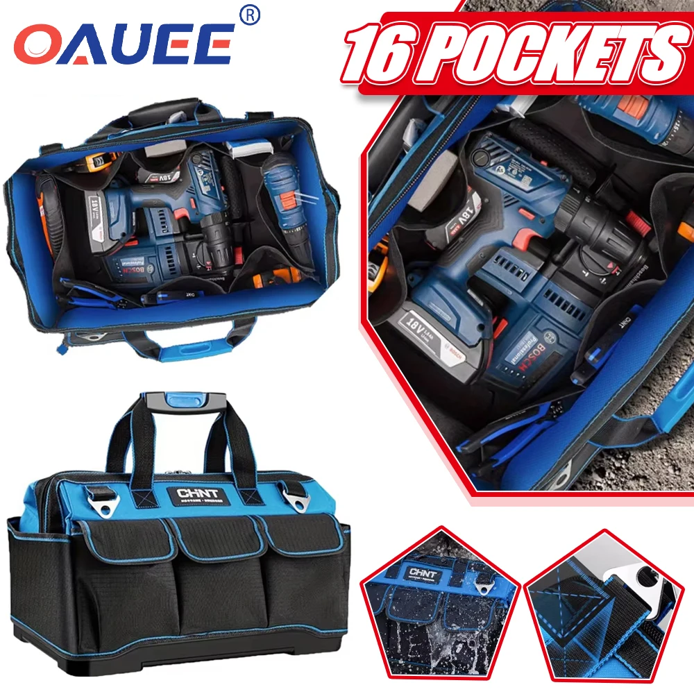 

Multi Functional Repair Kit Installation Electrician Canvas Large Wear-Resistant Storage Tool Bag Portable Waterproof Handheld