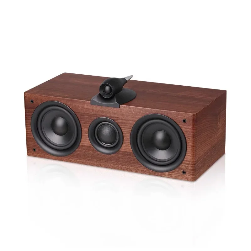Q2C HiFi Center Passive Speaker 100W Output Power 5.25 - Inch 3 - Way Frequency Division Wooden Home Theater Speaker 8 Ohms