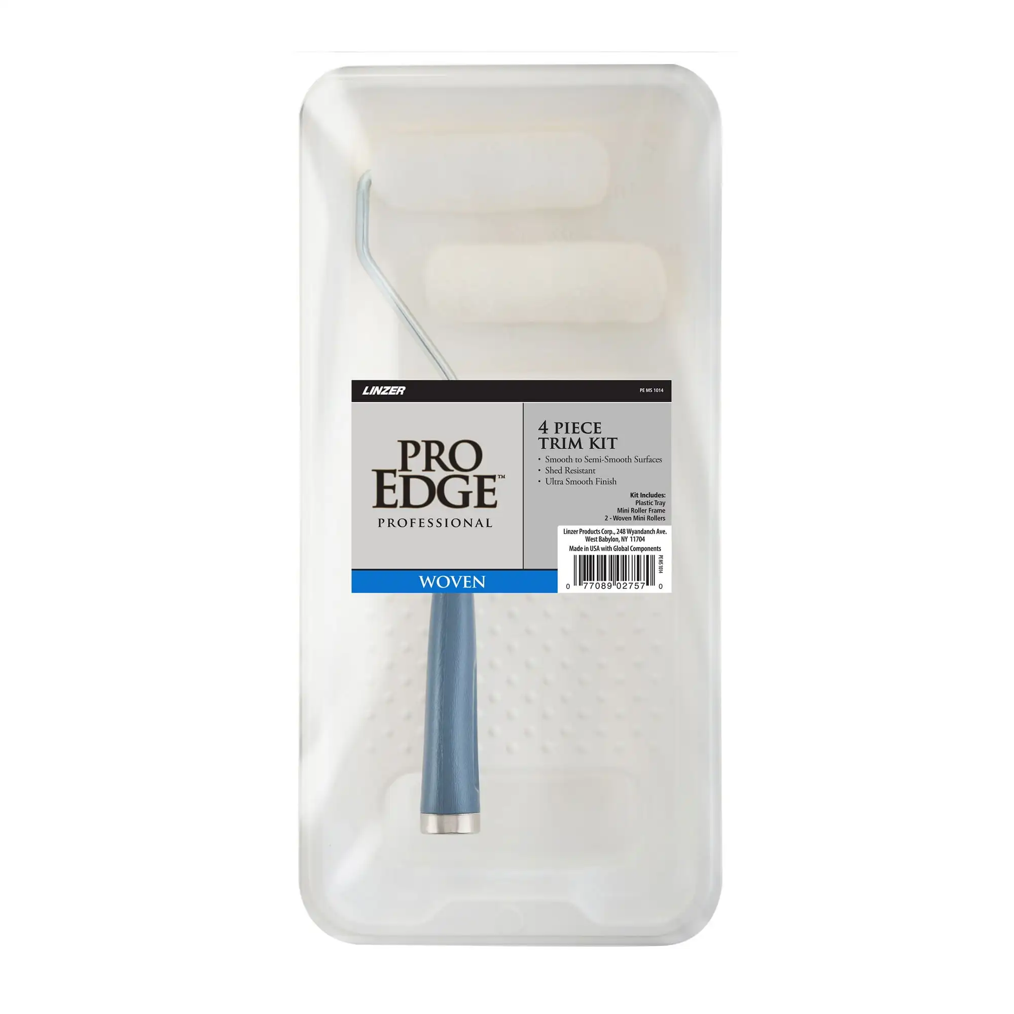 

PRO EDGE by Linzer 4-Piece 4" Woven Mini Paint Roller Kit
