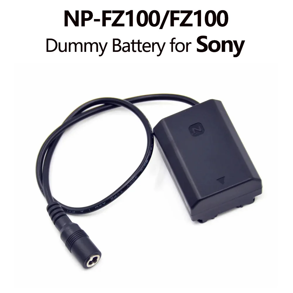 

NP-FZ100 NP FZ100 Dummy Battery ​DC Female Jack FZ100 Coupler for Sony A7IV A7RM3 A7RIII A7M3 A7M4 ILCE-9 Alpha A9 A6600 Camera