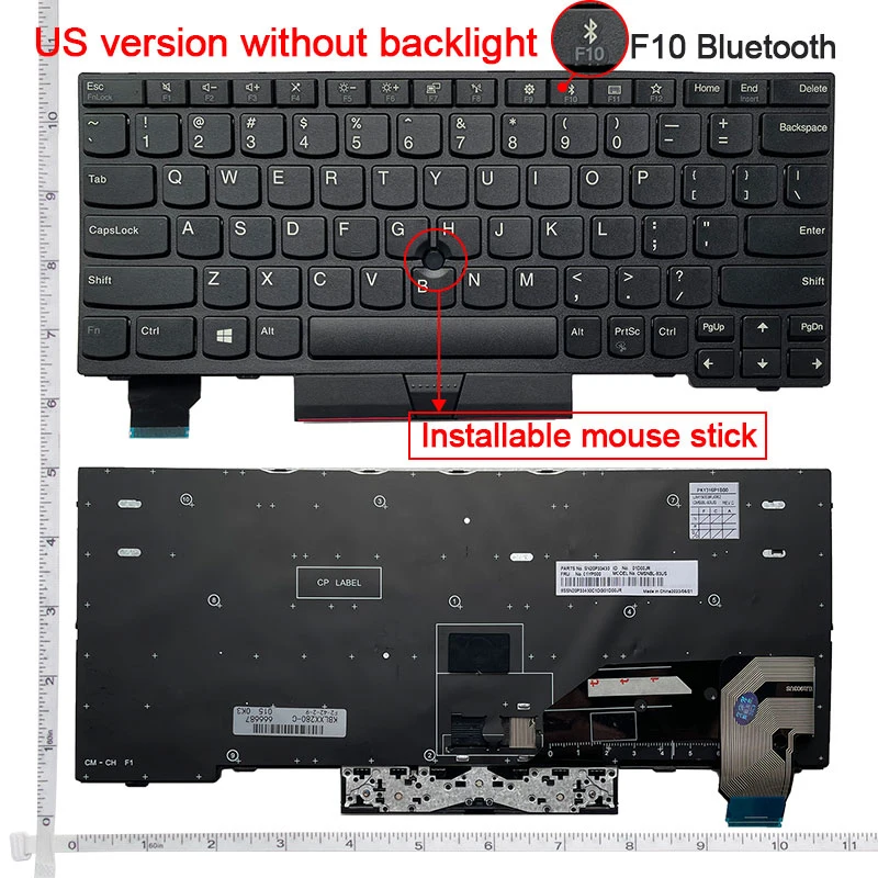US keyboard For Lenovo ThinkBook X280 A285 X390 X395 S2 5th Gen/S2