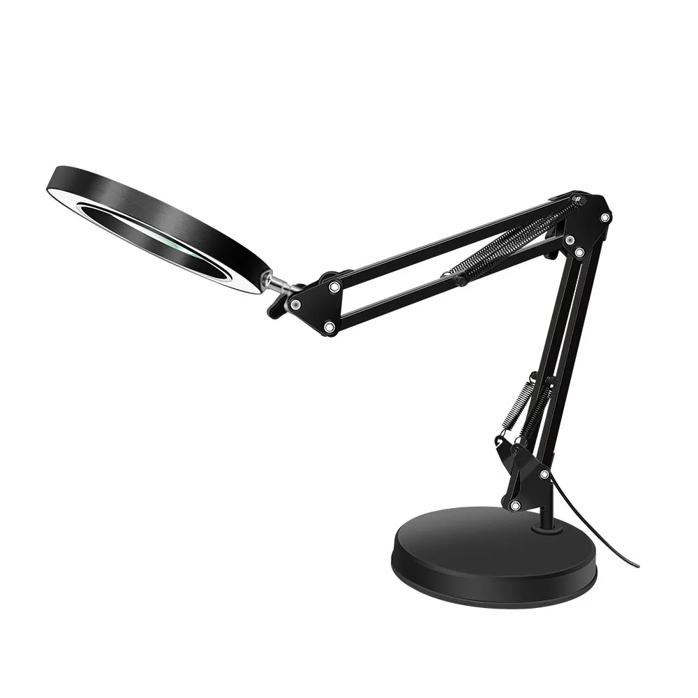 Lupe LED-Schreibtischlampen, dimmbar, Schönheit, LED-Tischlampe, Augenpflege, Hautpflege, Leselicht, USB, Buch, Nachtbeleuchtung für Arbeitsreparaturen – Detail 7