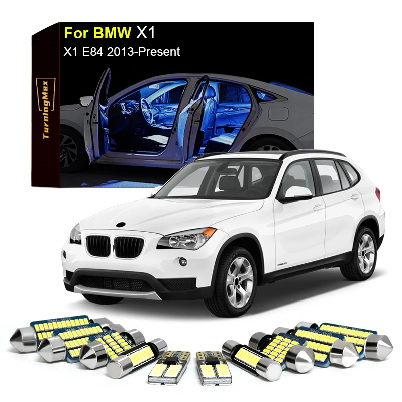 

Canbus Interior Lighting LED Bulbs Kit Package For BMW X1 E84 2013-Now Dome Map License Plate Indoor Lamp Lights Car Accessories