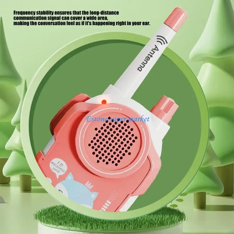 

090B 2Pieces Fun Educational Walkie Talkie Toy Set For Enhancing Kids Social Skills And Creativity Outdoor Exploration Toy