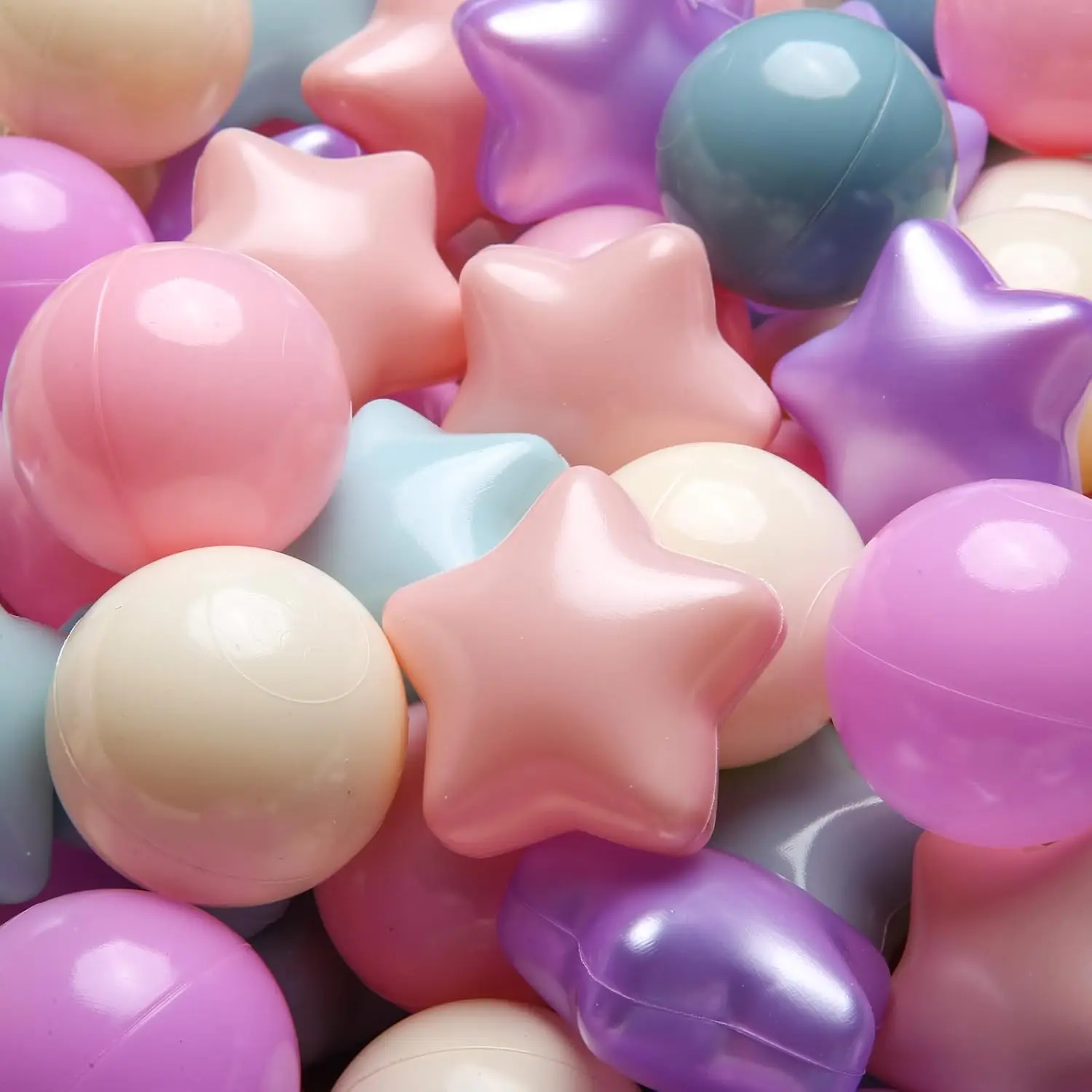 200 pièces boules de fosse pour les tout-petits Non toxique anti-écrasement balles de jeu en plastique souple bébé enfants forme tente piscine jouer