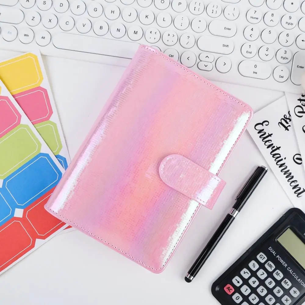 Loose-leaf A6 Money Budget Planner Binder With Zipper Creative Cash Envelopes Fashionable Colorful Budget Planning Notebook Gift