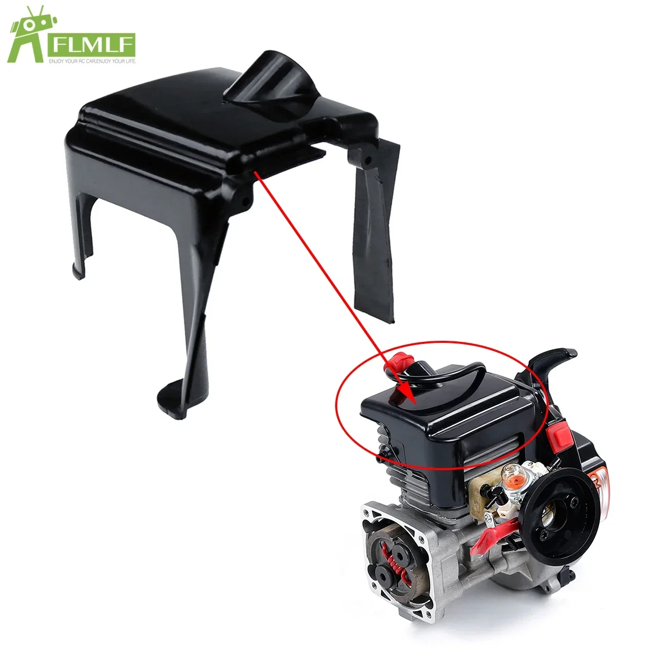 45CC Motor Cilinder Cover Fit voor 1/5 HPI ROFUN BAHA ROVAN KM BAJA Losi 5ive T FG GoPed RedCat Rc Auto speelgoed Onderdelen