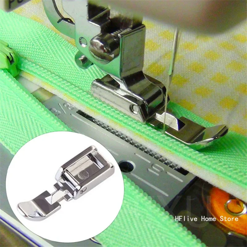 

Zipper Sewing Machine Foot Zipper Sewing Machine Presser Foot for Low Shank Snap On Singer