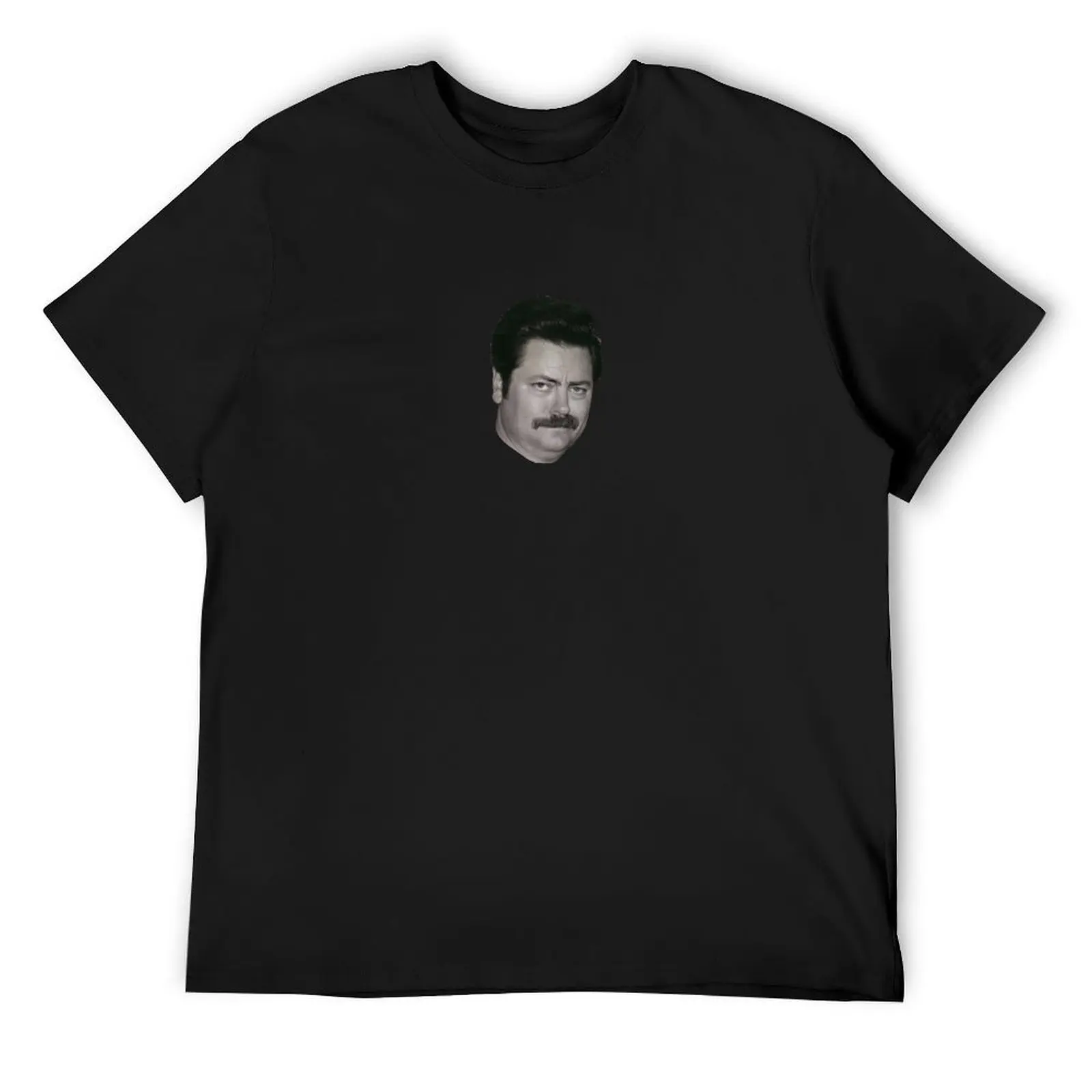 Ron Swanson T-Shirt blue archive Blouse cotton graphic tees graphic tee shirt black t-shirts for men