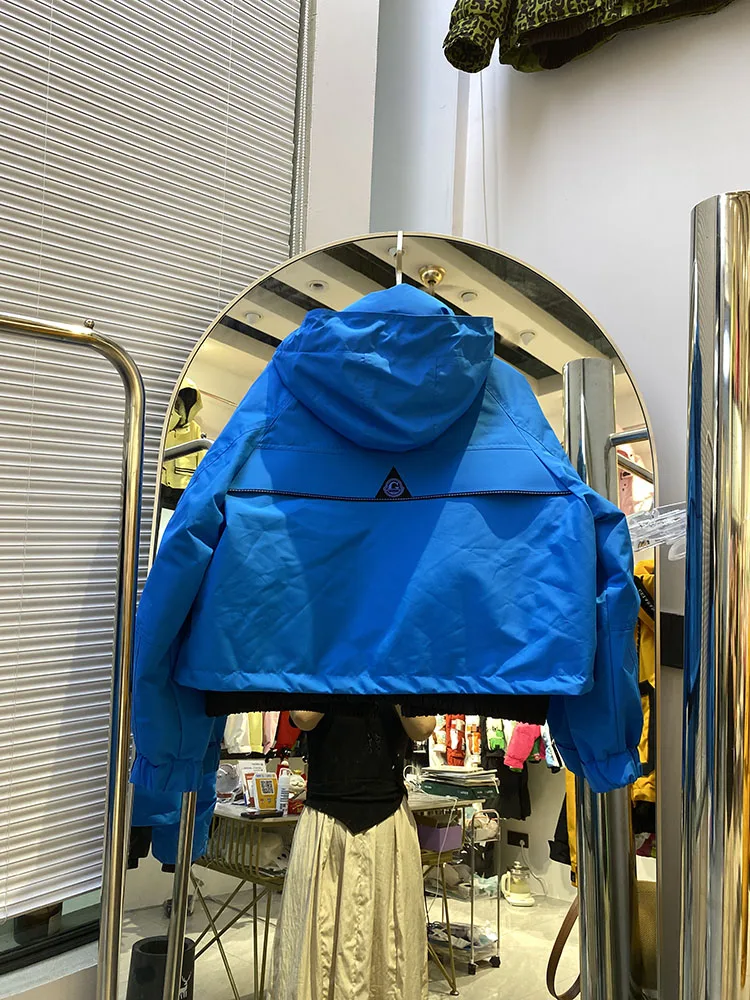 2025, neue Winter-Daunenjacke, kurze Damen-Kapuzenjacke mit abnehmbarem, zweiteiliger, dicker Daunenmantel