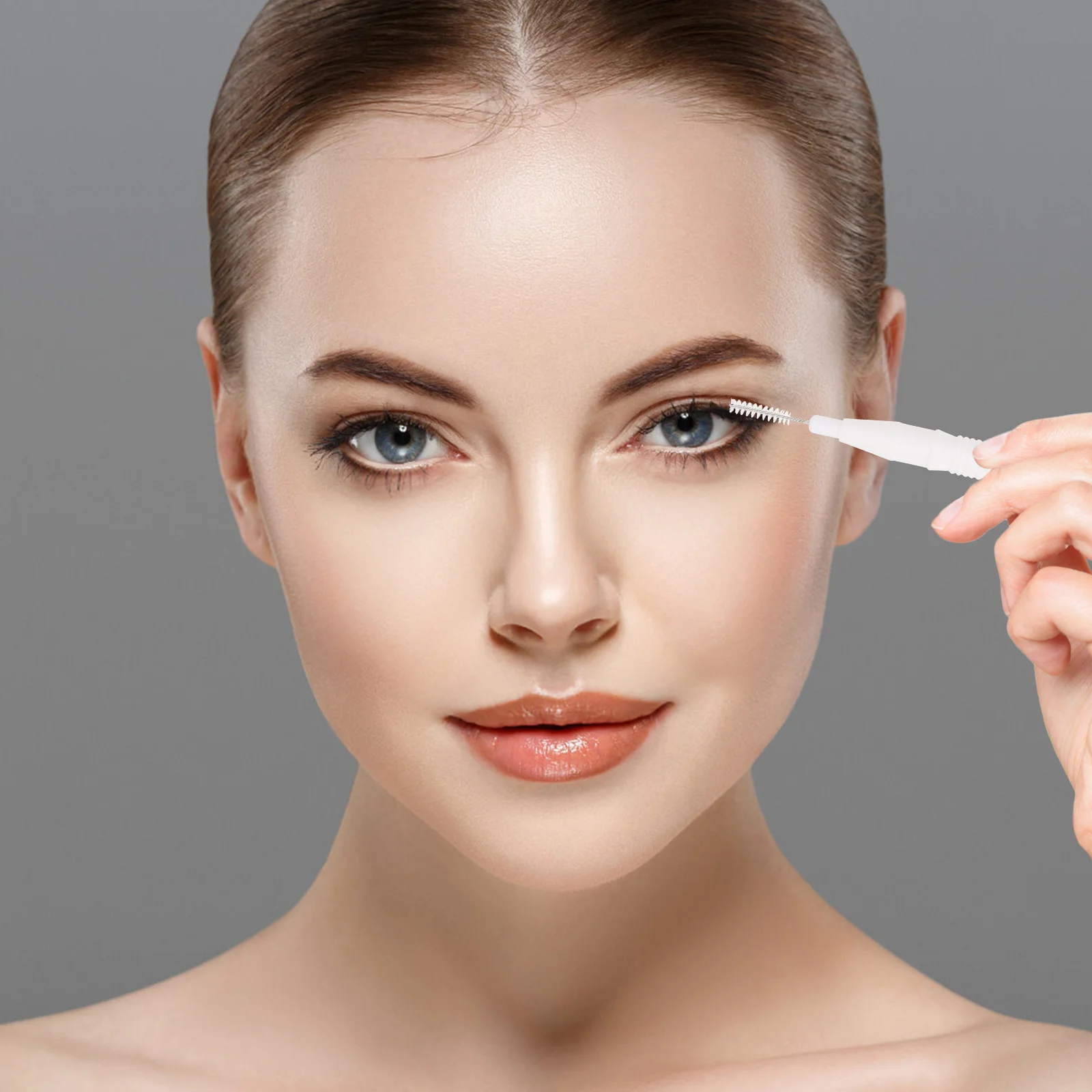 20Pcs Small Interdental Makeup Brush Dual-Purpose Eyebrow Grooming Tool Compact Travel-Friendly Design Soft Nylon Bristles Easy