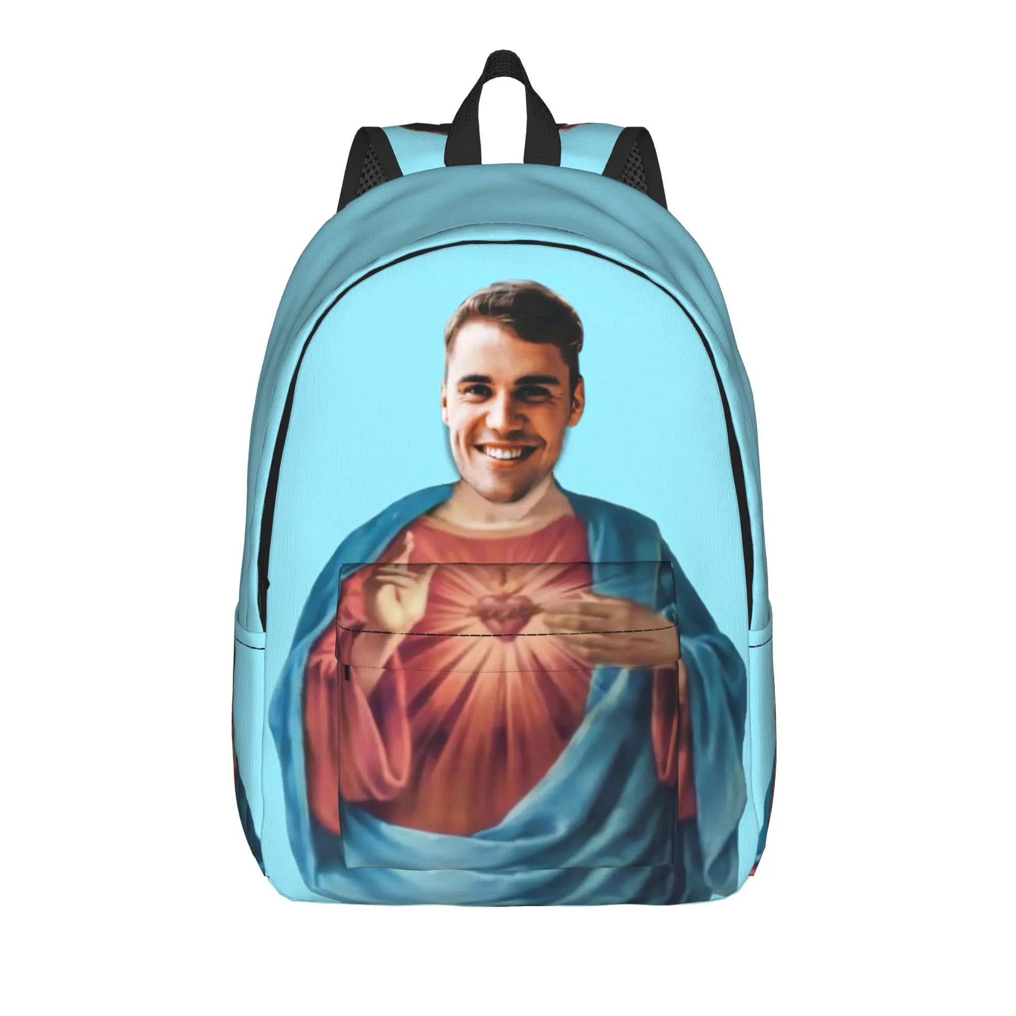 Justins Pop Singer Biebering Fashion Backpack Sports Student Business Funny Meme Jesus Daypack for Men Women College Canvas Bags