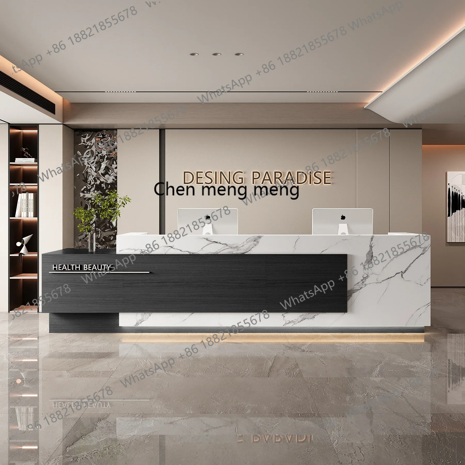 01A مكتب الاستقبال شركة بسيطة قسم مبيعات الفنادق اللوبي صفحة الخروج شريط التدريب الفني #4