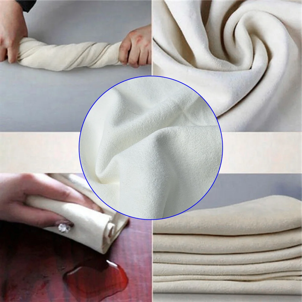 Natural Chamois Leather Car Washing Towels Super Absorbent Car home Window Glass Drying Cleaning Cloth Quick Dry car wash towel