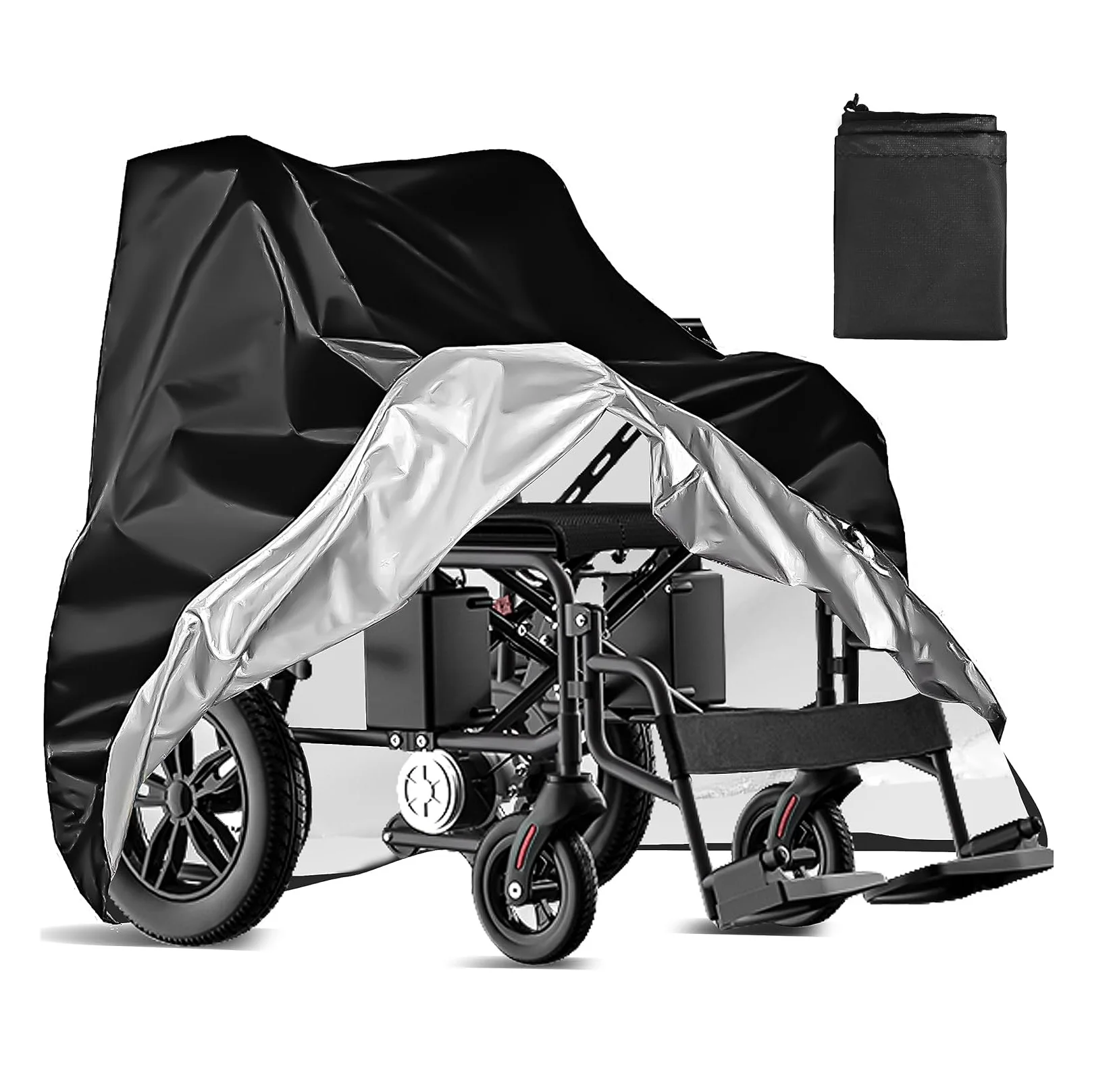 

Wheelchair Cover,Electric Mobility Scooter Cover, Outdoor Protector from Dust Dirt Snow Rain Sun Rays,Rolling Walker Cover