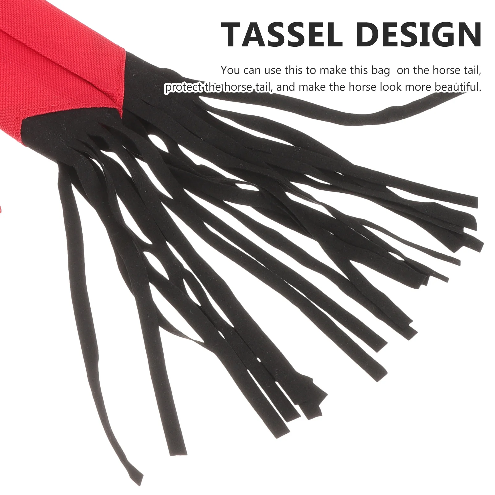 حقيبة ذيل للحصان متعددة الأغراض، مادة مرنة غير منسوجة، واقي ذيل البقر، حل تخزين مستلزمات التهيأ #2