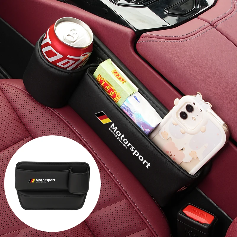 Car Seat Gap Storage Box Centre Console Organizer Accessories For Motorsport X1 X3 X5 E39 E46 E90 F20 E60 F30 E36 F10 E87