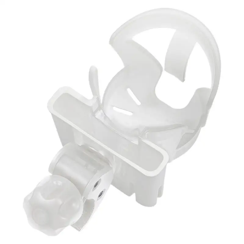 

Stroller Cup Holder Electric Scooter Cup Holder Attachment 360 Rotatable 2-in-1 Storage Organizer Non-Slip For Wheelchair Walker
