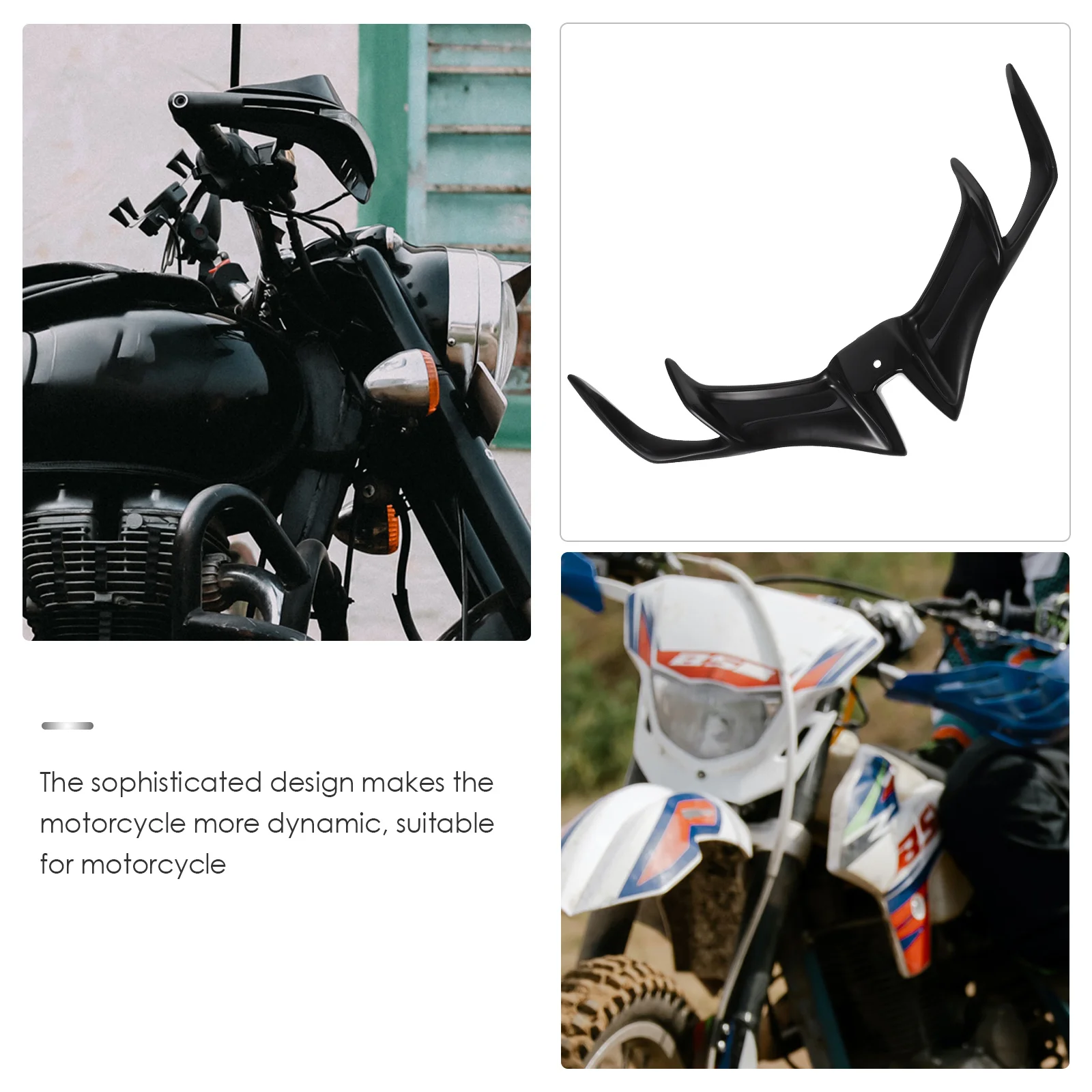 

Motorcycle Fairing Styling Spoiler Wing Wear-Resistant Front For Motorcycle Accessories Compatible With