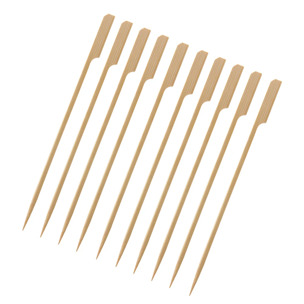 

90 Pcs Bamboo Roasting Sticks, BBQ Bamboo Skewers For Fish, Hot Dogs & Vegetables, Ideal Disposable Appetizer Picks