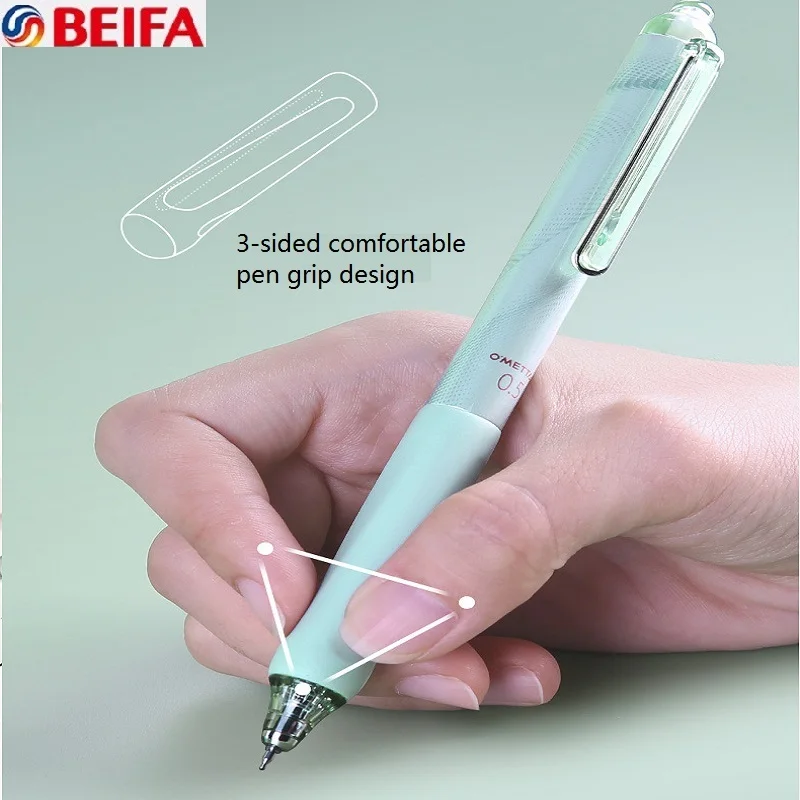 Imagem -06 - Beifa-mute Imprensa Gel Canetas Morandi Cor Papelaria Kawaii st Nib Anti Fadiga Pen Holder Durável Escritório Material Escolar 05 Milímetros