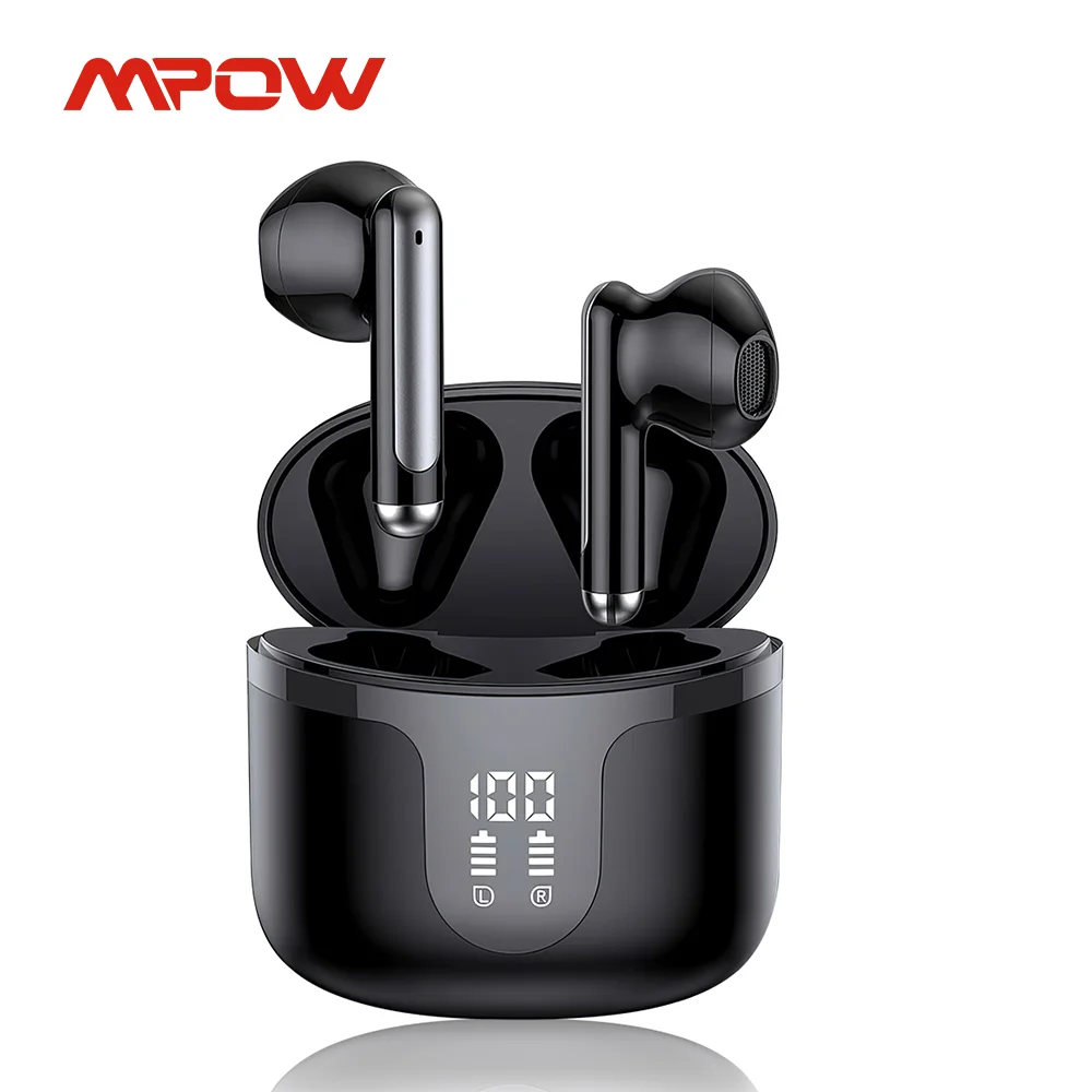 Mpow S47 True Wireless Bluetooth V5.3 Earphones with 35H Playback TWS Waterproof Earbuds for iPhone Huawei Xiaomi All Smartphone