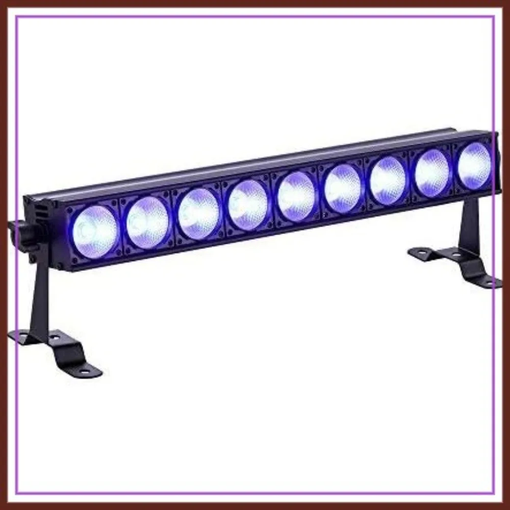 

9-LED Stage Light Bar, RGBW Quad Colors DMX Pixel Control, Metal Body for DJ Club Party