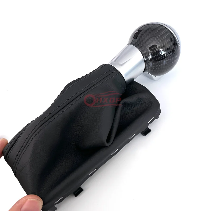 Carbon Fiber Gear Shift Knob Shift Lever Handle Head for Audi A3 S3 RS3 Q5 S6 RS6 A4 A5 A7 A6 Golf MK6 MK7