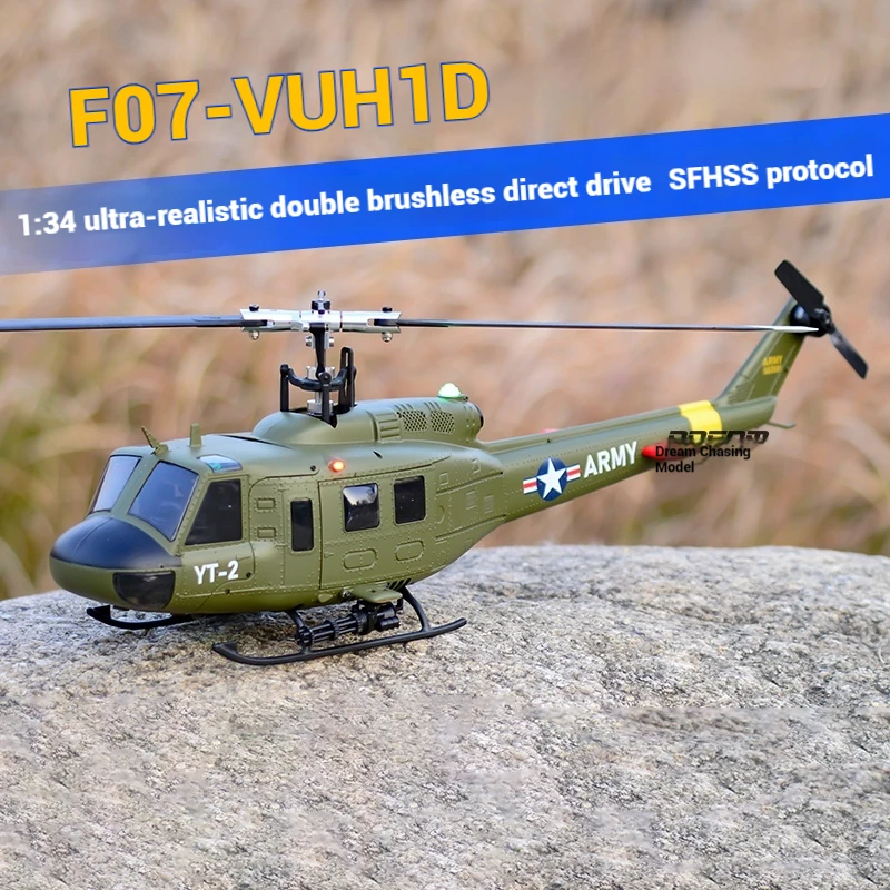 

Yuxiang F07V Huey UH1D вертолет с дистанционным управлением шестиканальный 3D трюк вертолет высокая имитация модели самолета летающая игрушка игрушка