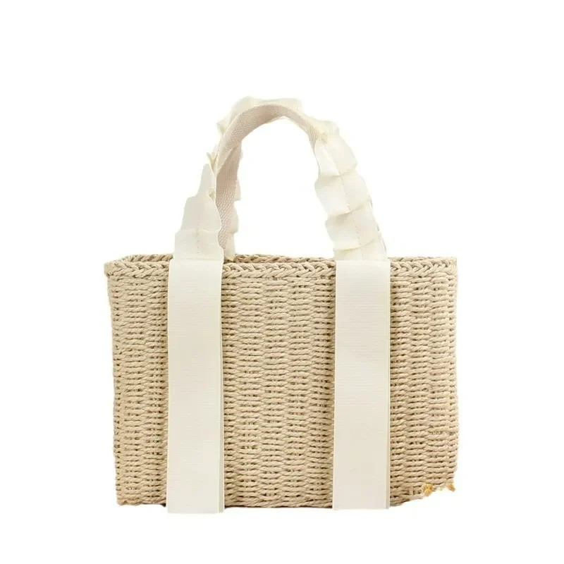 Straw Woven Handbag Summer Vacation Beach Bag Women High-End Versatile Handwoven Tote view 5