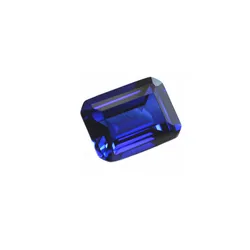 Sapphire Rectangle Faceted Gemstone Emerald Cut Sapphire Gem Hardness 9 Multiple Sizes to Choose