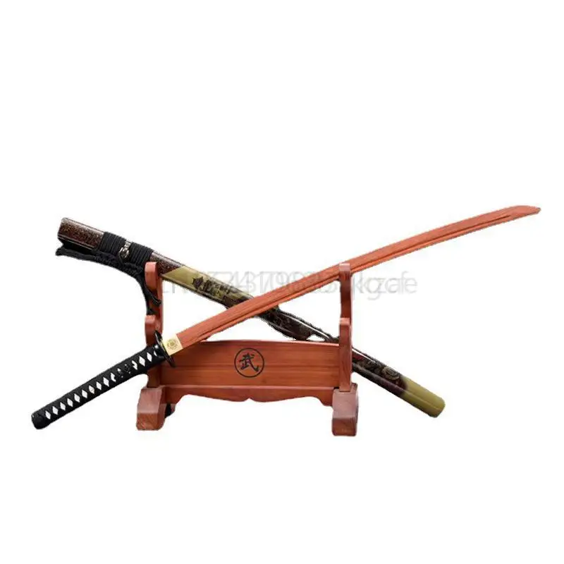 Nieuwe Uchigatana Katana Samurai Blade Met Schede Houten Mes Mahonie Japanse Igai Bushido Praktijk Zwaard Speelgoed