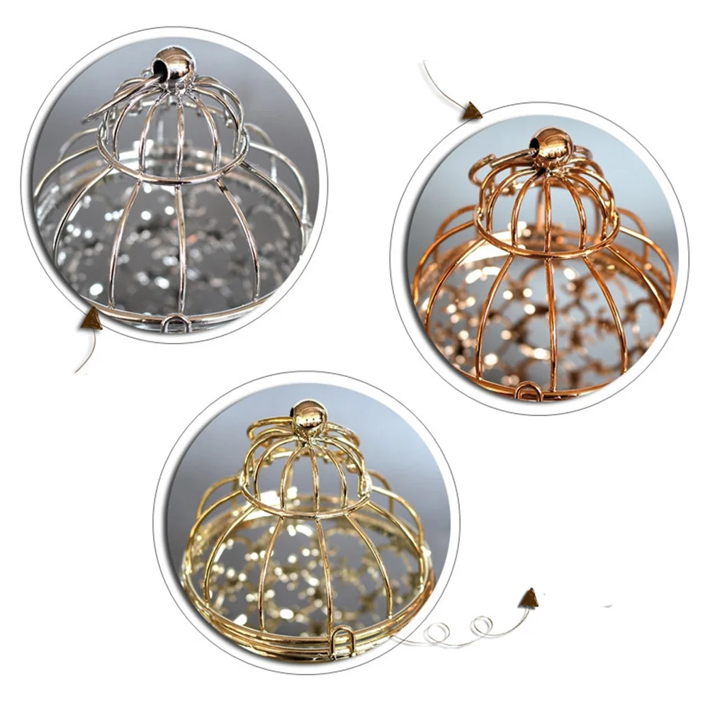 

Iron Birdcage Lantern European Style Decorative Holder for Party Wedding Xmas Valentine Prom Shop Hotel Table Kitchen