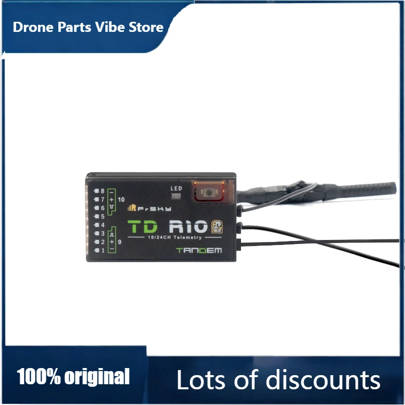 

Приемник FrSky 2.4G 900M Tandem Dual-Band TD R10 с 10 каналами