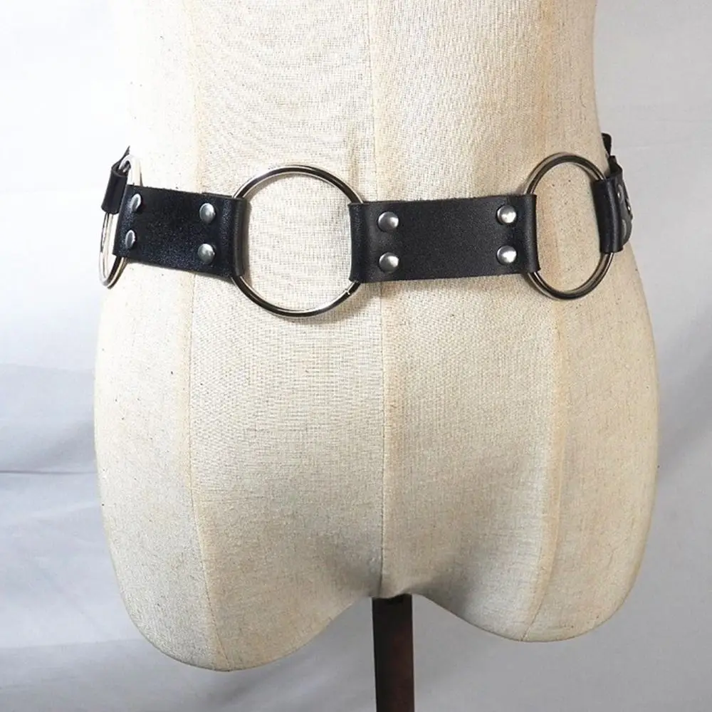 เข็มขัดคาดเอวทรงวงกลมโลหะสไตล์วินเทจ  เข็มขัดคาดเอวแบบกอธิคพังก์สำหรับผู้หญิง  เข็มขัดคาดเอวสำหรับใส่กับชุดเดรส