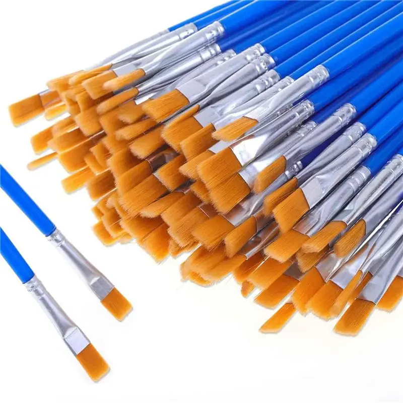 Stylish-Paint Brush 600Pcs Watercolor Small Paint Brushes Nylon Hair Artist Brushes For Oil Watercolor Body Face Nail Craft Art