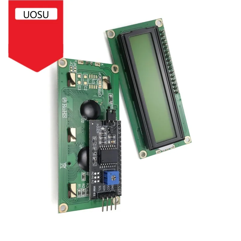 LCD1602 I2C Module Blue Green Screen 16x2 Character LCD Display PCF8574 PCF8574T 5V IIC Adapter for Arduino R3 Mega2560