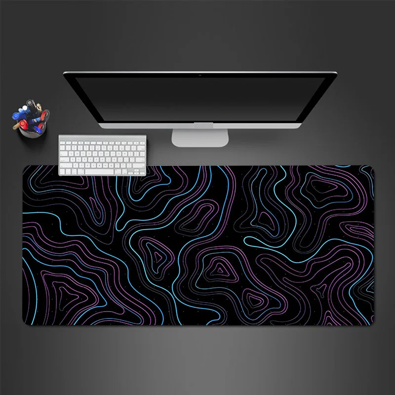 Large Topographic Gaming Mouse Pad - Non-Slip Rubber Base Perfect for Office Home Gaming Great Christmas Halloween Gift