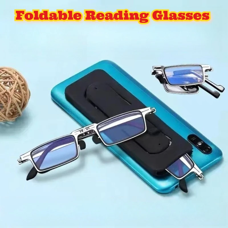 

Blue Light Blocking Reading Glasses Screwless Ultra Thin Foldable Portable HD Paperweight Glasses Women Ultra Thin Paper Flower