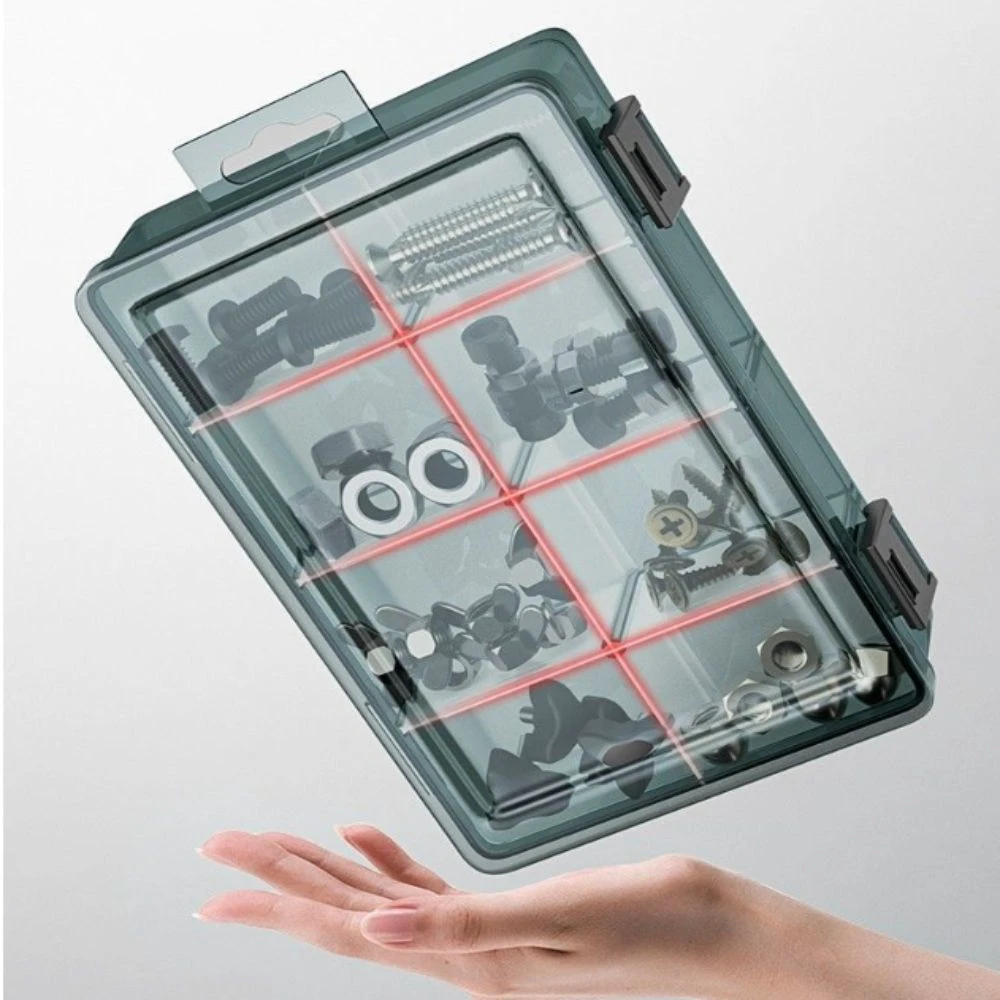 

Классификационная пластиковая коробка для деталей инструментов Съемные разделители Многофункциональная утолщенная сетчатая коробка Ударопрочный ПП Прочный