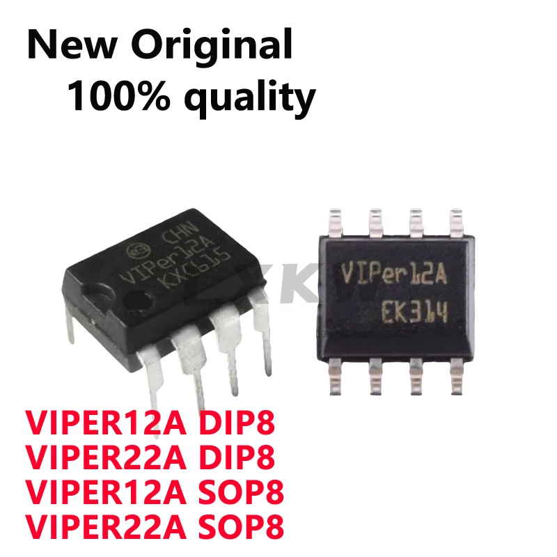 10/PCS New Original VIPER12A VIPER22A DIP8 VIPER12A VIPER22A SOP8 Switching power supply chip In Stock