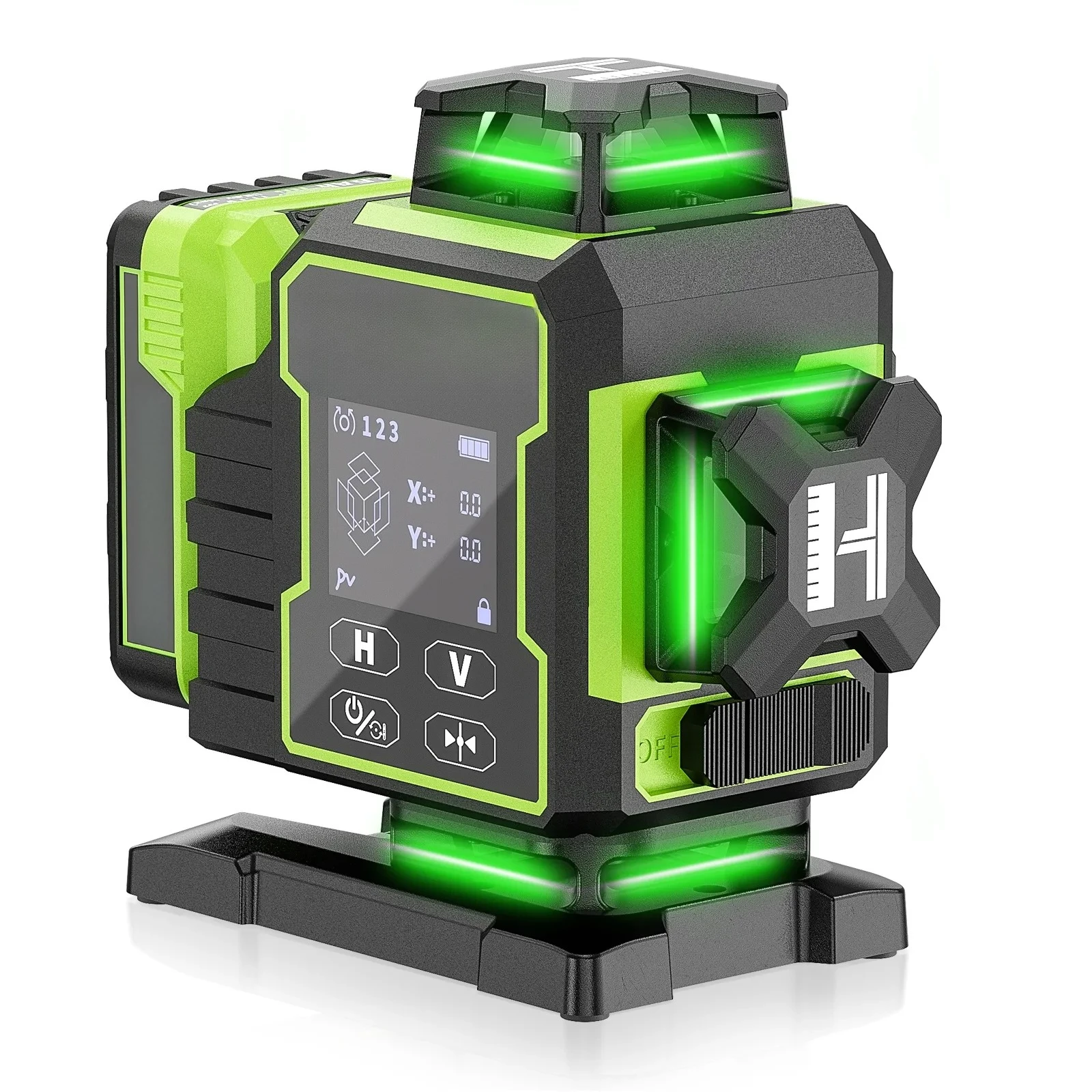 مستوى ليزر دوار W04CG بزاوية 3 - مراجعة Laser Level Outdoor Bright Green وسعره