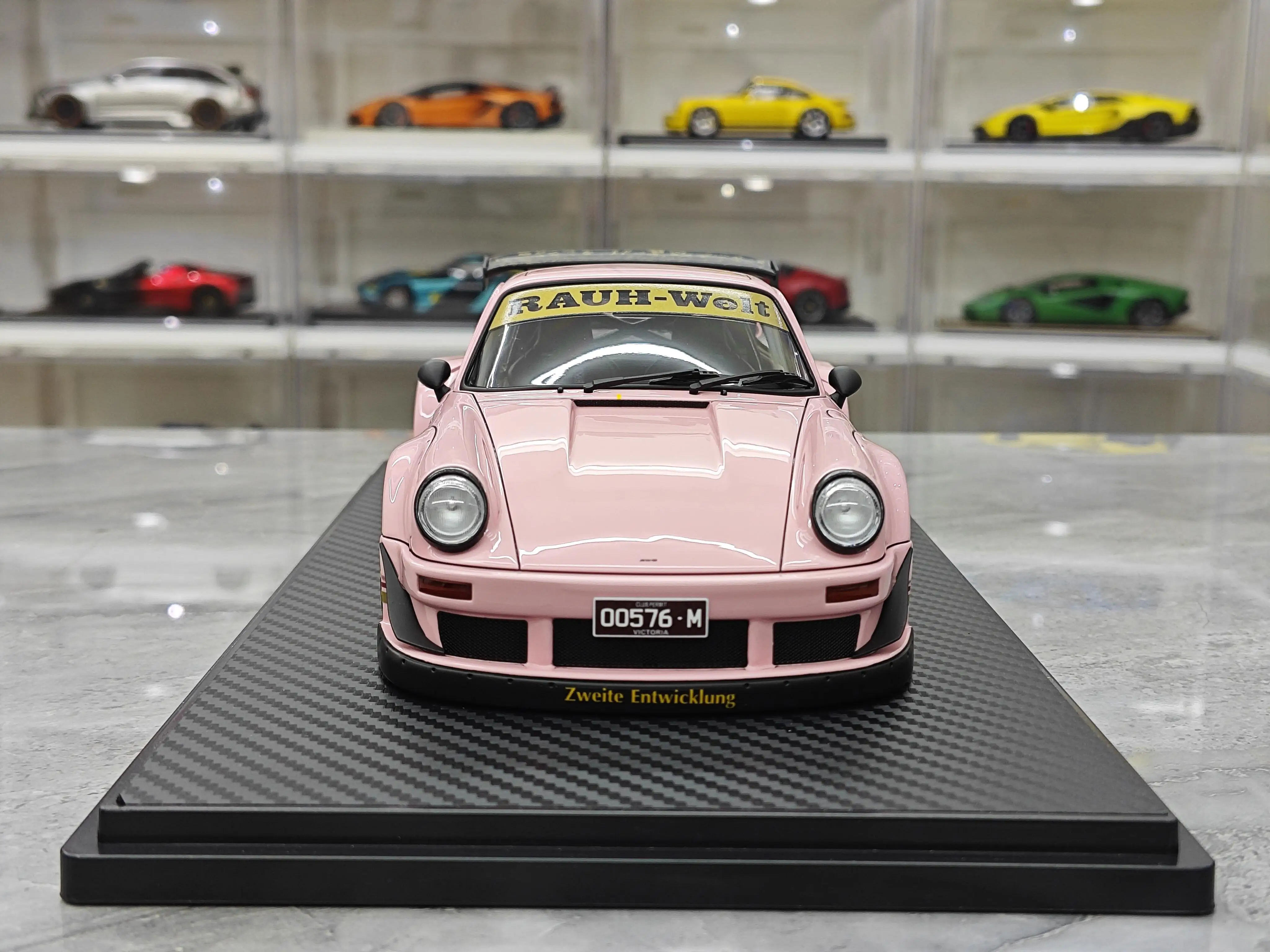 IG 911 RWB 930 JDM Modificato Simulazione Modelli di Auto in Resina Ornamenti da Collezione 1/18 Regali